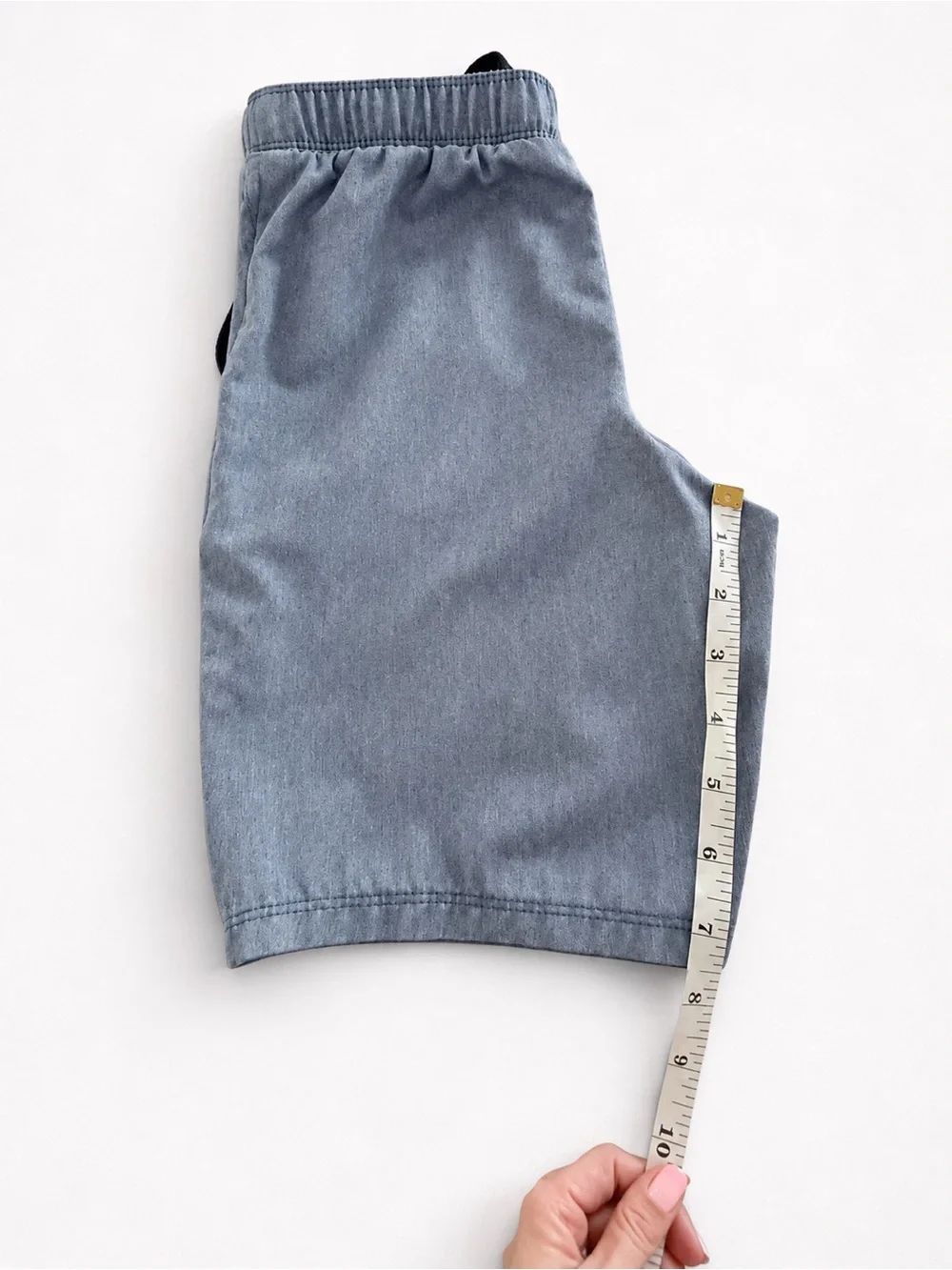 Hurley Light Gray Thermal Top with Blue Shorts